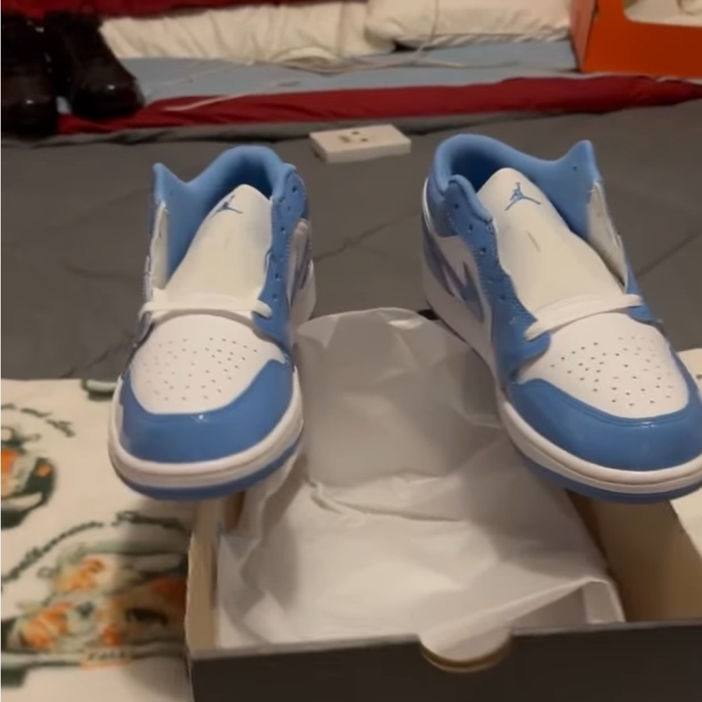 Air Jordan UNC Blue and White Sneakers